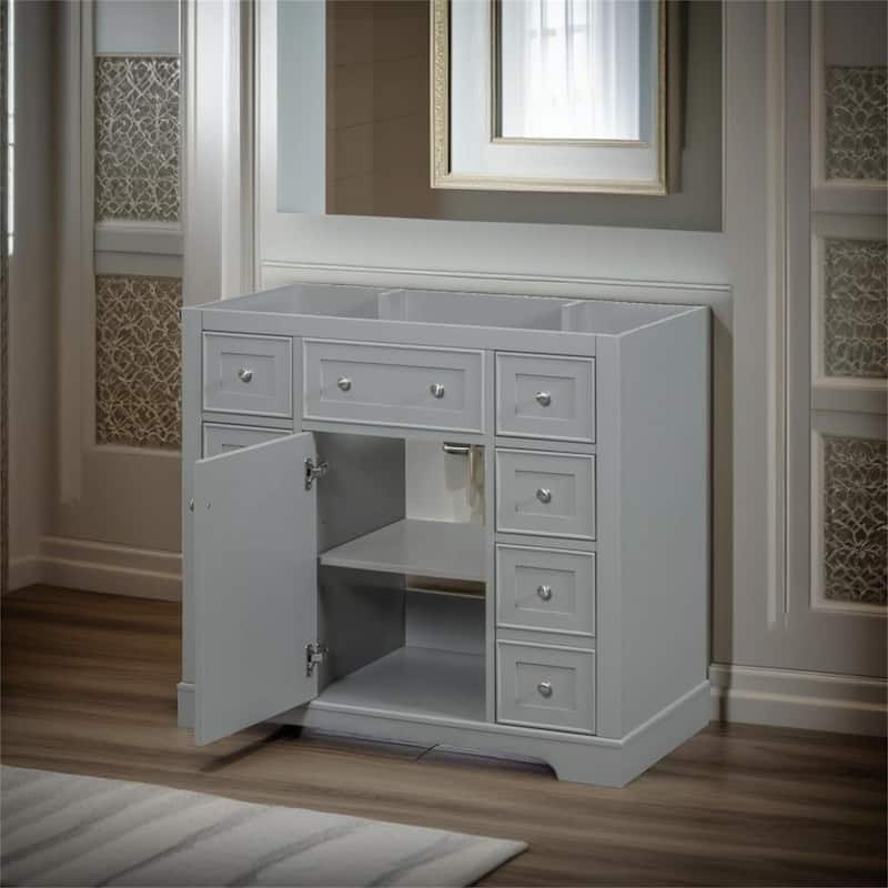 36" Bathroom Vanity without Sink - Grey