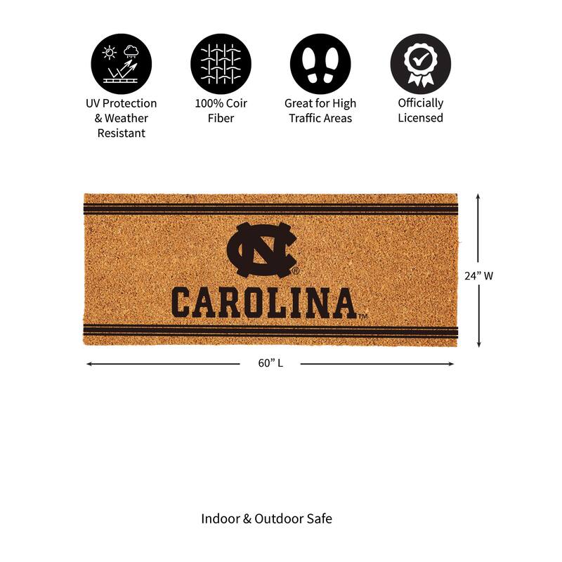 University of North Carolina Monochrome Indoor/Outdoor Coir Door Mat