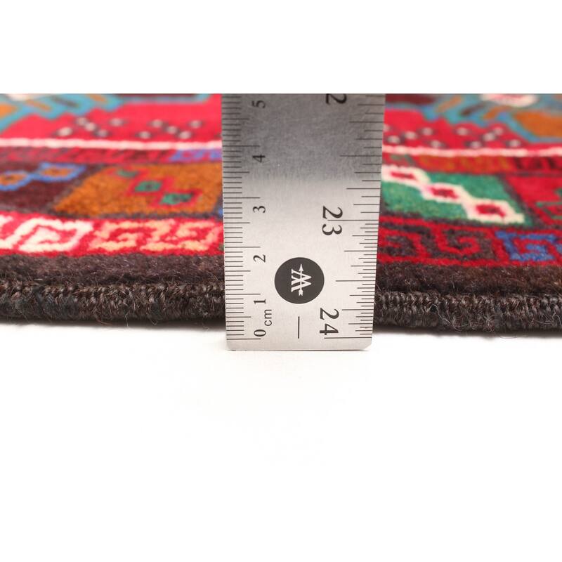 ECARPETGALLERY Hand-knotted Teimani Red Wool Rug - 2'9 x 4'7