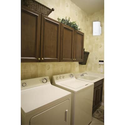 Westinghouse Interior Wall Fixture, White Finish Base with White Ceramic Glass