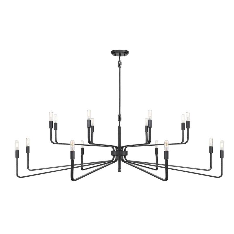 Savoy House Salem 16 Light 57" Wide Chandelier - Forged Iron