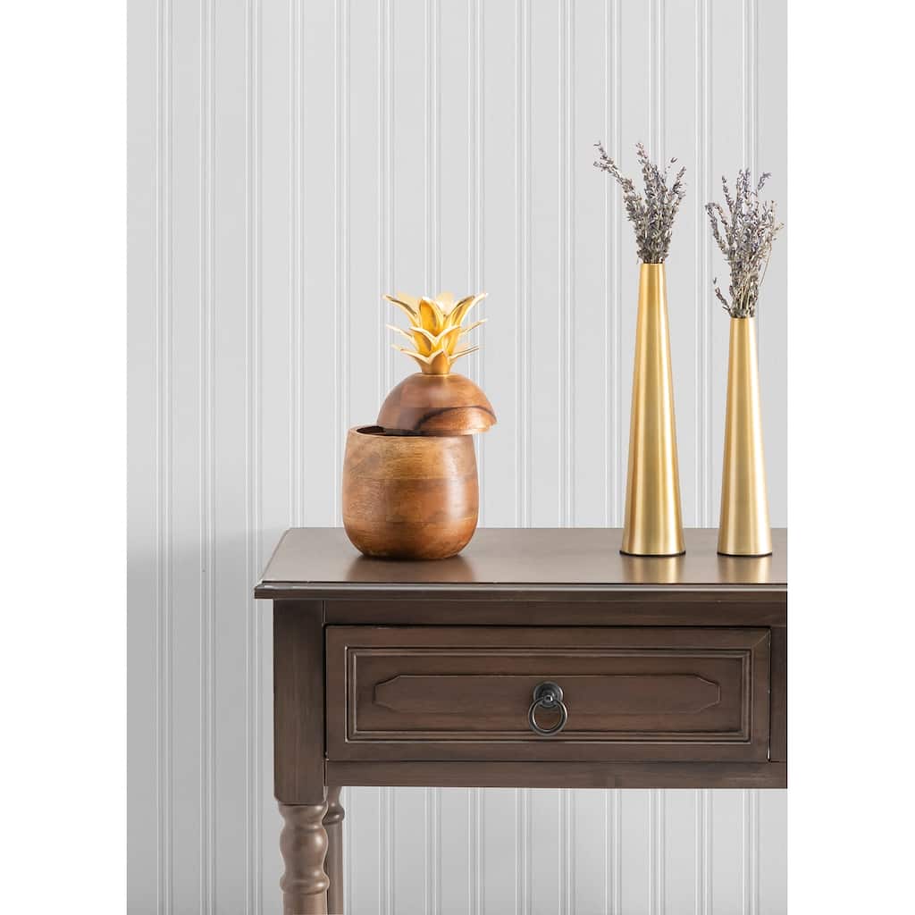 Tulsa, White Stripe Paintable Wallpaper