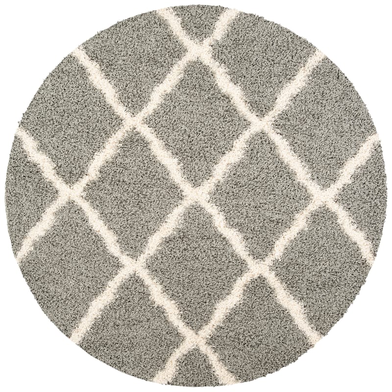 SAFAVIEH Dallas Shag Hacer Trellis 1.5-inch Thick Rug