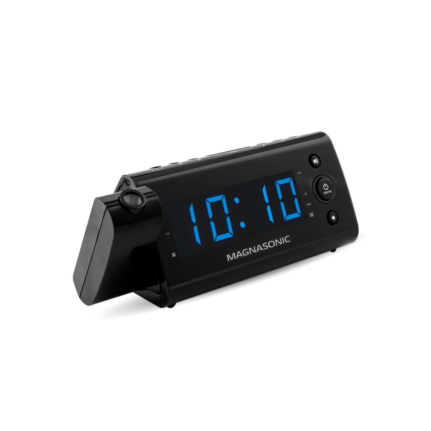 Shop Magnasonic Usb Charging Led Alarm Clock Radio With Time Projection Battery Backup Auto Time Set Dual Alarm Eaac475 Overstock 22175745