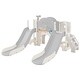 preview thumbnail 7 of 43, 7 in 1 Toddler Slide Playset, Kids Climbers Playground with Double Slides, Arch Tunnel, Ring Toss and Basketball Hoop