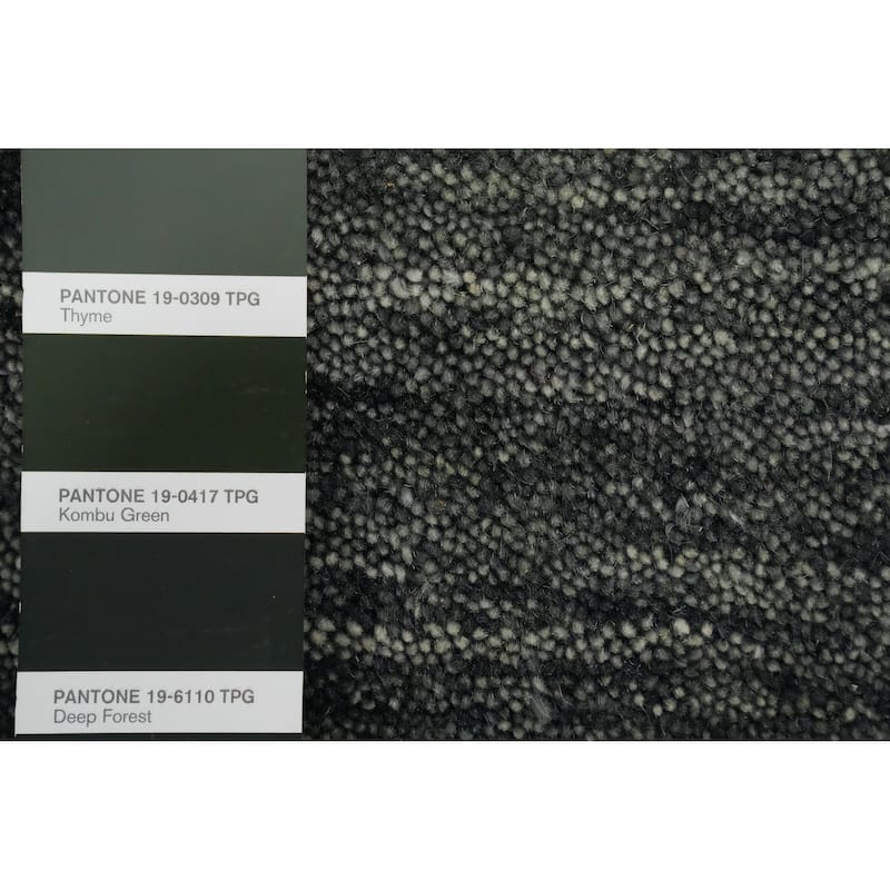 Hand Knotted Oriental 100% Wool Carpet Tribal Animal Pictorial Greys & Charcoal Gabbeh Area Rug - 11' 9'' X 9' 0''