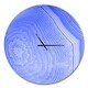 preview thumbnail 2 of 8, Designart 'Dark Blue Agate Structure' Oversized Modern Wall CLock