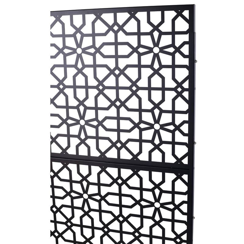 Outdoor & Indoor Privacy Screen Metal Privacy Screen 76" H×48" W