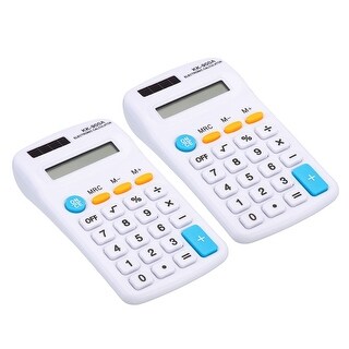 2Pcs Small Pocket Calculator 8 Digit Display Office Handheld