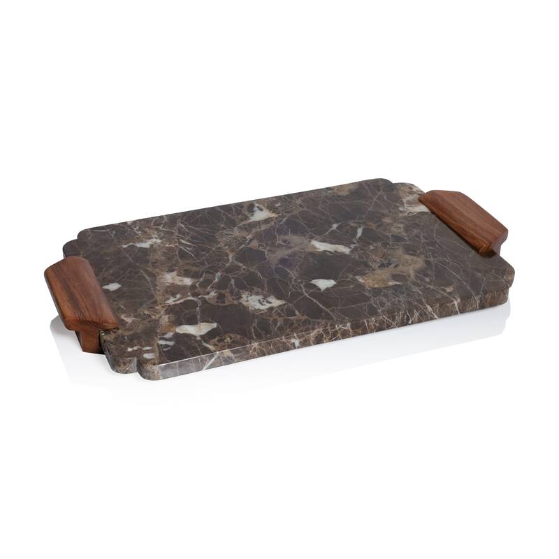 Mocha Marble Charcuterie Tray / Serving Board - Large