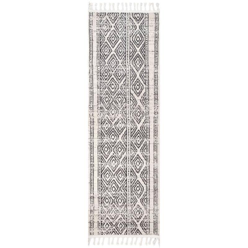 Nuloom Chenoa Striped Tribal Tassel Area Rug