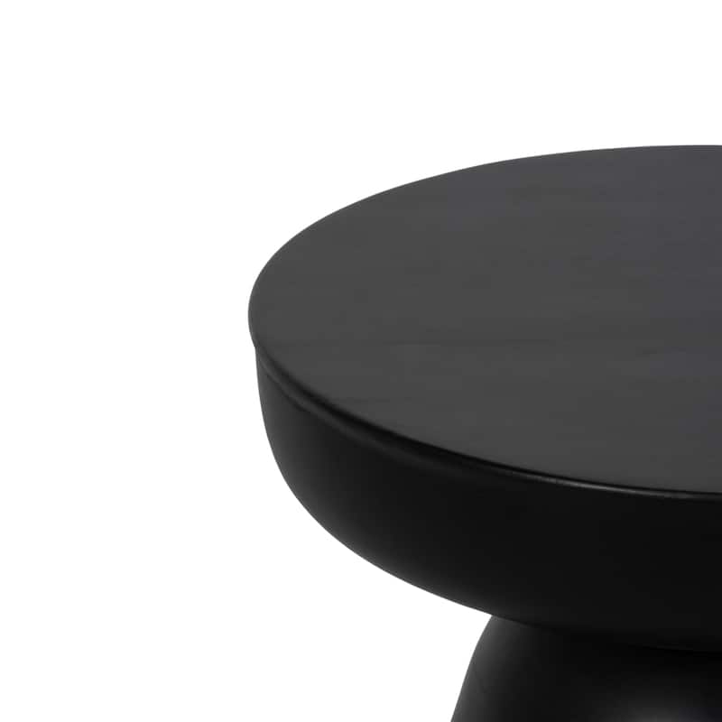 Wood, 19" Side Table, Black