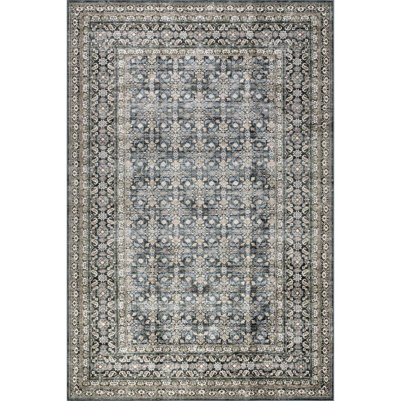 Nuloom Quintessa Medallion SplashGuard Machine Washable Area Rug
