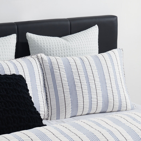 DKNY Seersucker Stripe Duvet Set - Bed Bath & Beyond - 40435193