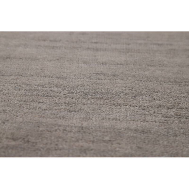 Tribal Gray Gabbeh Indian Area Rug Handmade Wool Carpet - 9'3" x 12'0"