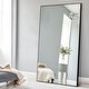 preview thumbnail 3 of 11, Modern Glam Large Full-length Floor Wall Mirror 51x31 - Black