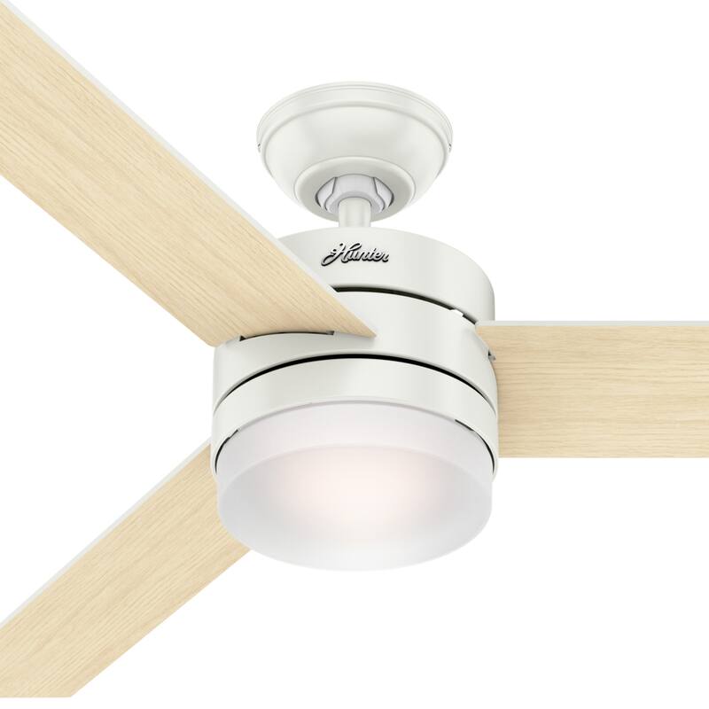 Hunter 54" Exeter Ceiling Fan with LED Light Kit and Remote Control