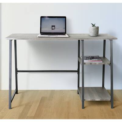 Zenvida Home Office Computer Desk With Shelves