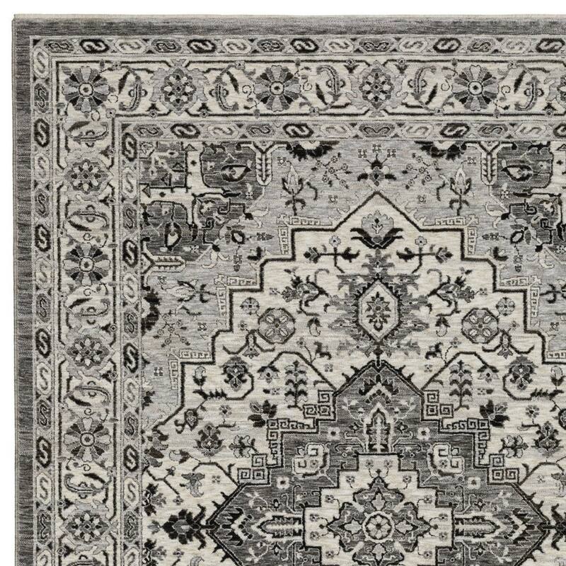 HomeRootsMedallion Traditional Rectangle Area Rug