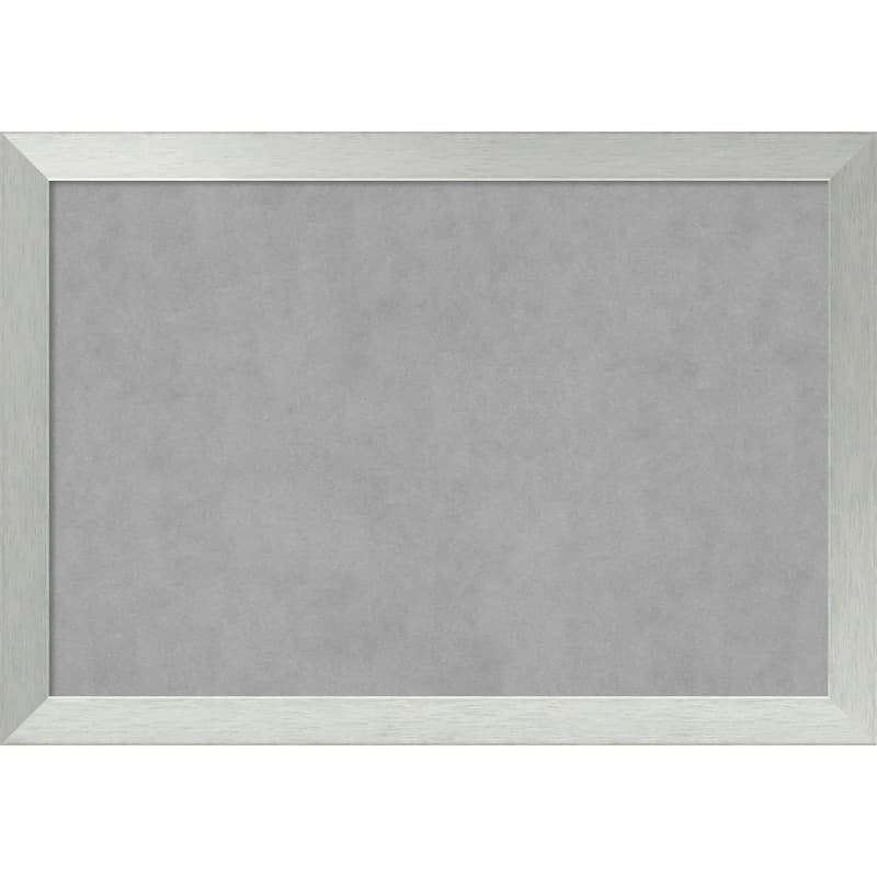 Amanti Art Brushed Sterling Silver Framed Magnetic Board