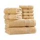 preview thumbnail 134 of 138, Superior Heritage Egyptian Cotton Absorbent 8-Piece Towel Set
