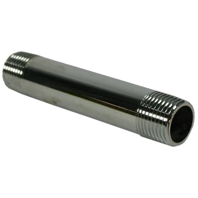 Jones Stephens N16150 1/2 X 1-1/2 Chrome Metal Nipple