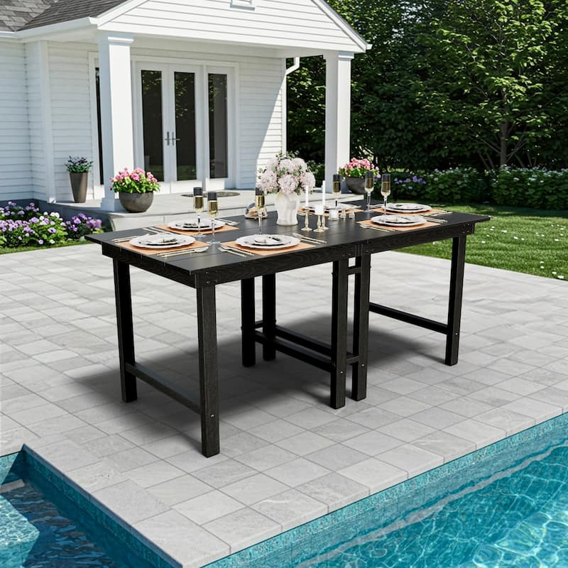 5 Piece HDPE Outdoor Dining Table Sets