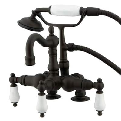 Kingston Brass Vintage Deck Mounted Clawfoot Tub Filler with Personal