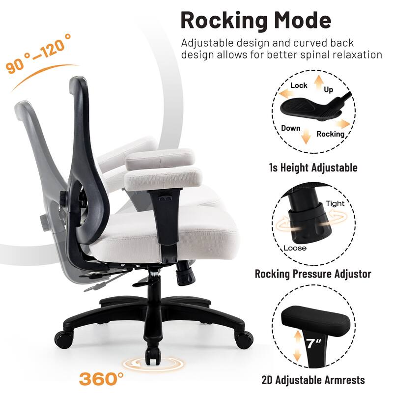 Big Office Chair,Large Ergonomic Executive Chair for Heavy Duty People, Computer Desk Task Chair with Wheels