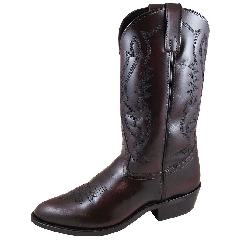 black pull on boots mens