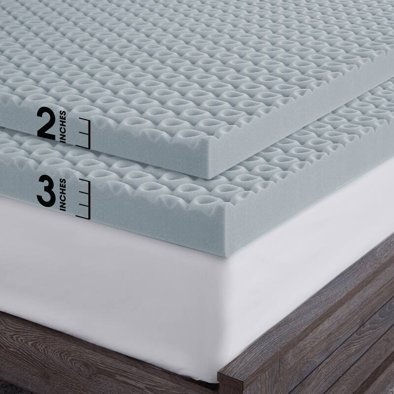 Dream Serenity Cool Point Graphite-Infused Memory Foam Mattress Topper