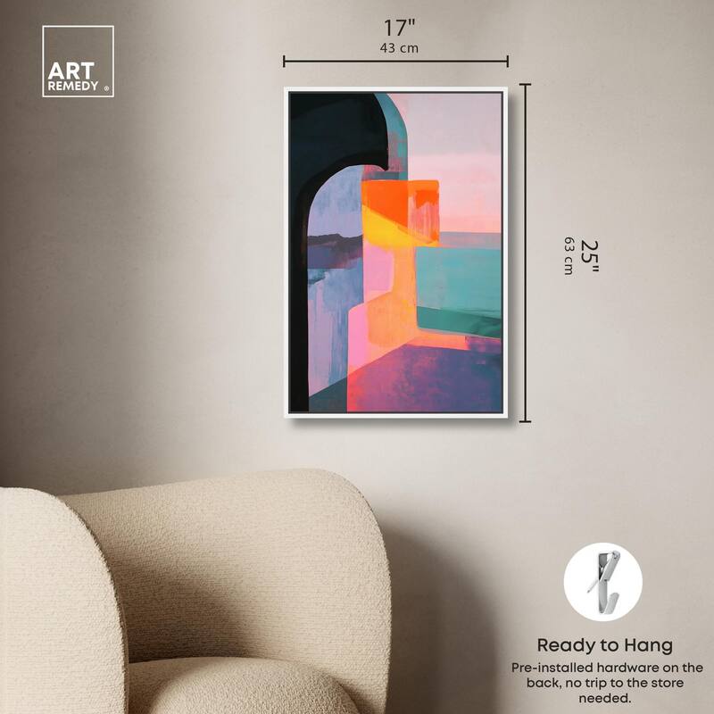 Color Blocks III Canvas by Art Remedy