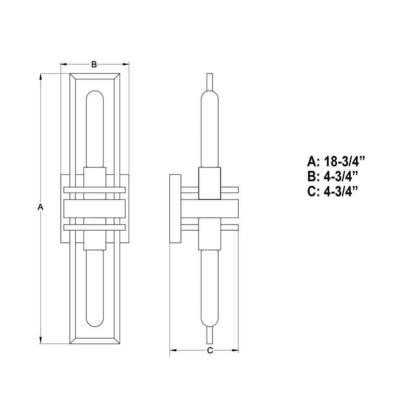 3-Light Chrome Wall Sconce - Crystal Accent Lighting - Elegant Wall Decor - 16" x 14" - 4.75