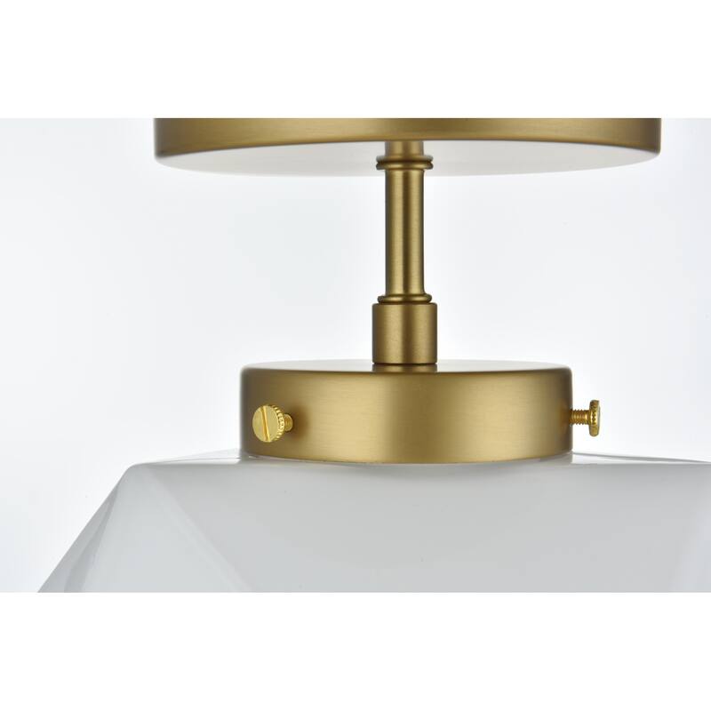 Elegant Lighting LD2347 Lawrence 10" Wide Semi-flush Ceiling Fixture