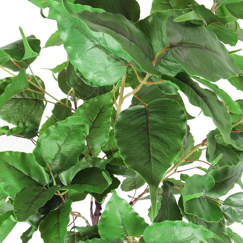 4.5ft Artificial Birch Tree Plant in Black Pot - 54" H x 25" W x 25" DP