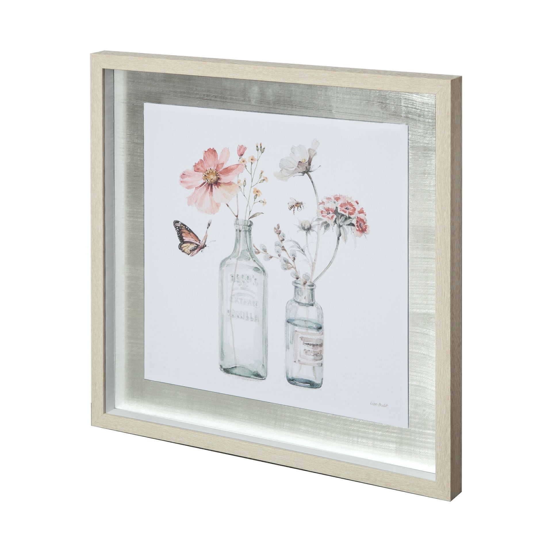 A Country Weekend X by Mercana Studio Hand Embellished Textured Framed Art Print Matted under Glass