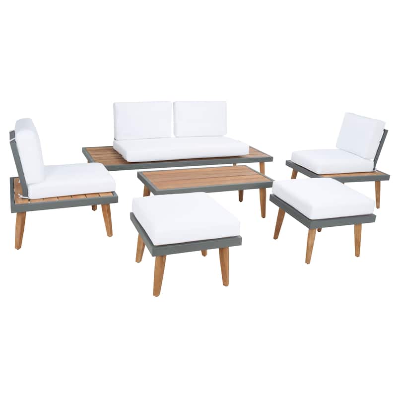 SAFAVIEH Svatava 6-Piece Outdoor Patio Set - 69Wx28Dx28H