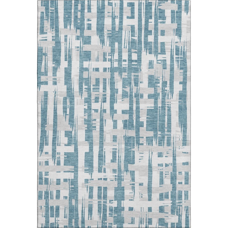 Premium Washable Super Soft Contemporary Plaid Mayfield Rug