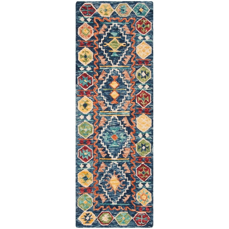 SAFAVIEH, Handmade Aspen Pavica Boho Tribal Wool Rug