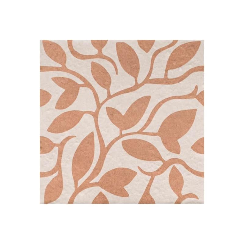 Verity Vine 8x8 Matte Porcelain Encaustic Tile - Floor, Wall, Backsplash