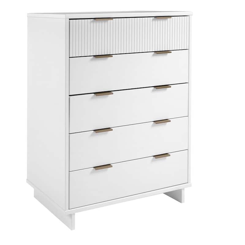 Manhattan Comfort Granville 45.27" Modern Tall 5 Drawer Dresser
