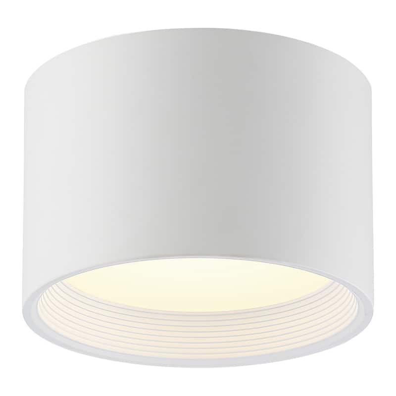 Reel - Flush Mount - Large - White Finish - White Acrylic - White