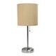 Option Brushed Steel/Tan Shade