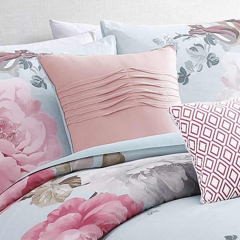Riverbrook Home Ridgely Blush 100 Percent Cotton 7 Piece Comforter Set