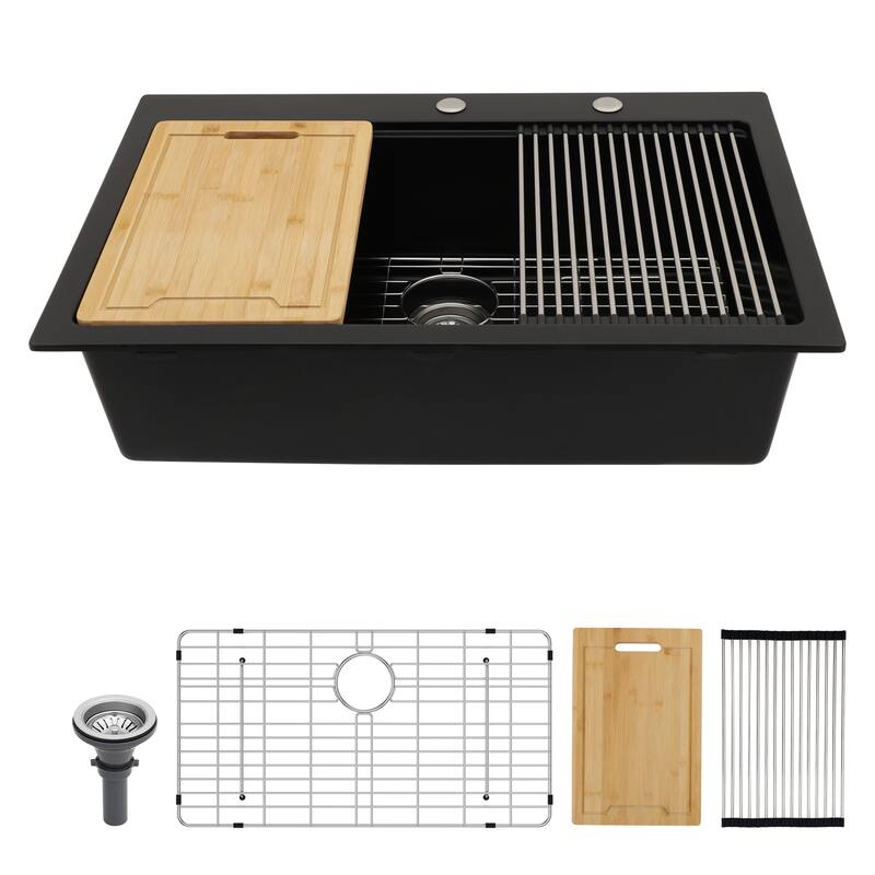 Drop-In Single Bowl Quartz Kitchen Sink