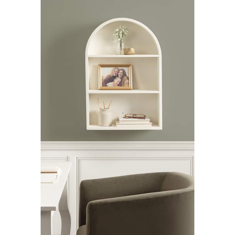 Kate and Laurel Arcott Arch Wall Shelf