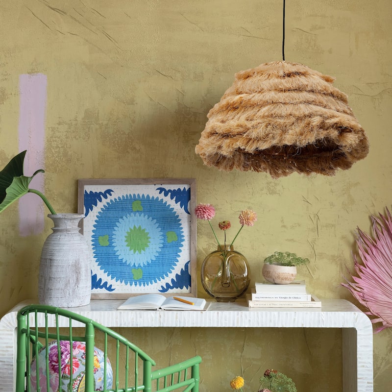 Natural Fiber Pendant Lamp
