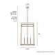 preview thumbnail 17 of 33, Hunter Squire Manor Pendant - Foyer, Island, Dining Room - Candle, Cage, Modern Farmhouse, Lantern