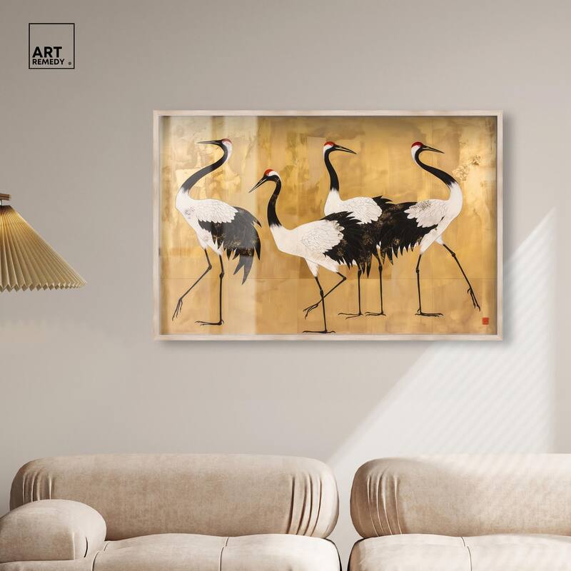 Birds of Gold Shadowbox by Art Remedy