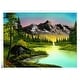 preview thumbnail 1 of 2, Bob Ross Mountain Retreat Nature Puzzle | 1000 Piece Jigsaw Puzzle